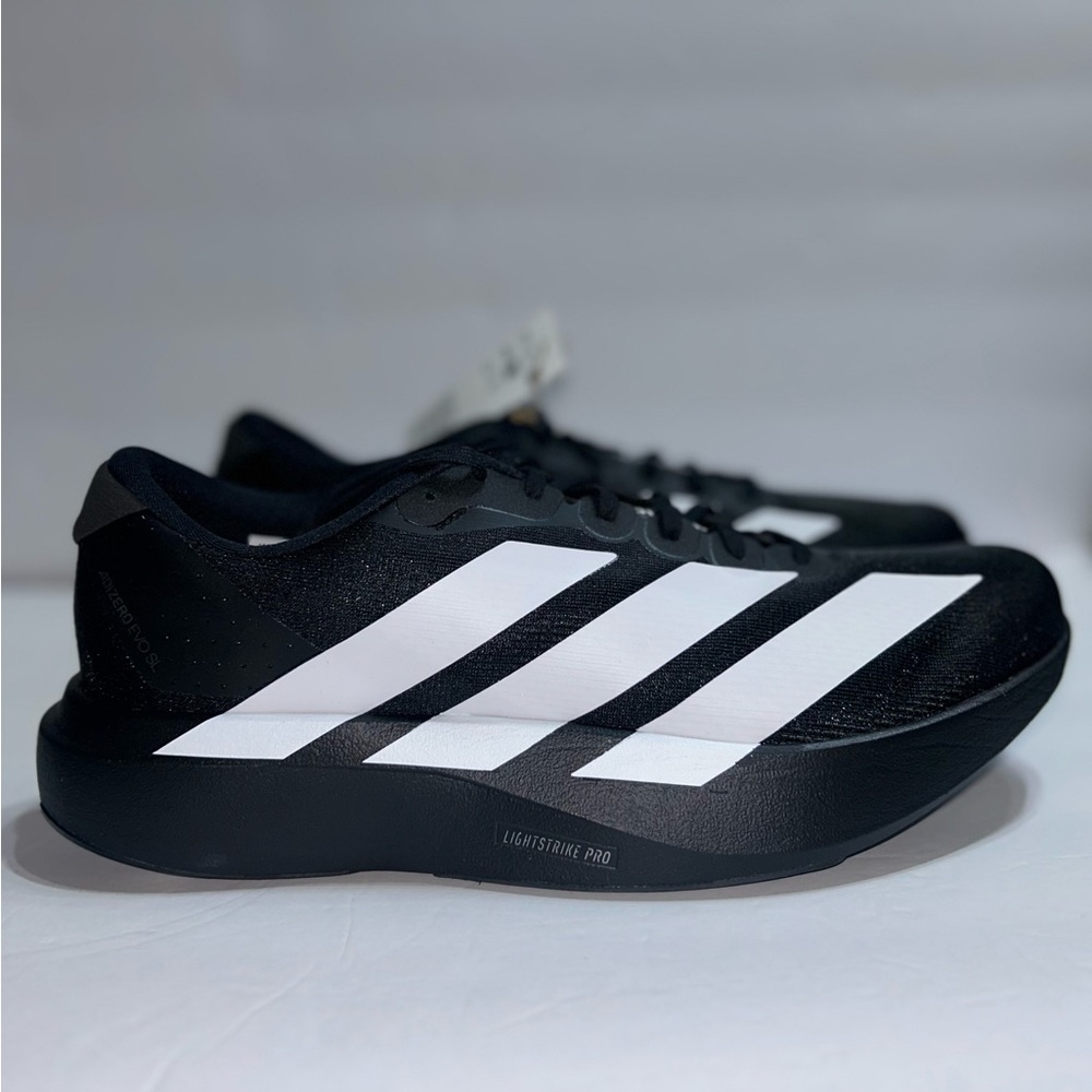 Adidas Men's Black and White Athletic Shoes